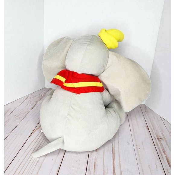 Disney Store Dumbo stuffed plush gray elephant animal medium 14" - Picture 4 of 9